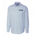 Cutter & Buck Men's Striped Stretch Oxford Light Blue