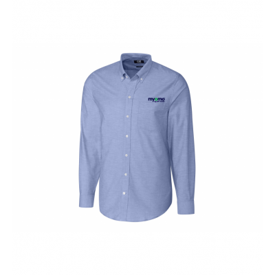 Cutter & Buck French Blue Men's Stretch Oxford