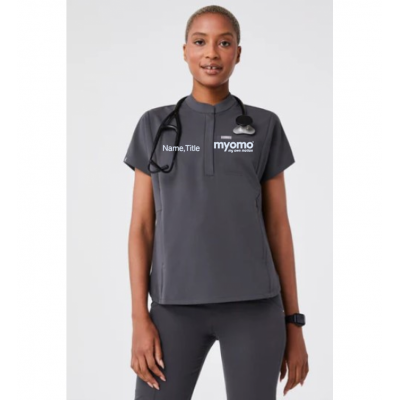 FIGS MONTEX CHARCOAL TOP