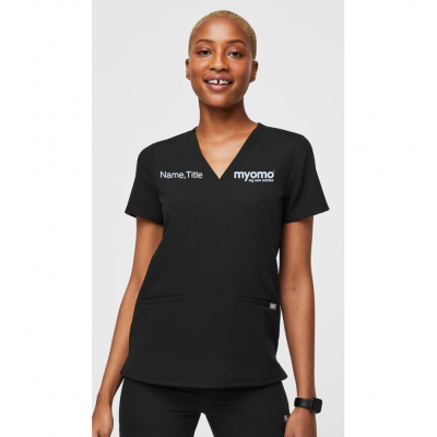 FIGS WOMEN'S CASMA TOP BLACK