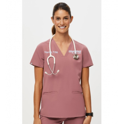 FIGS WOMEN'S CASMA TOP MAUVE