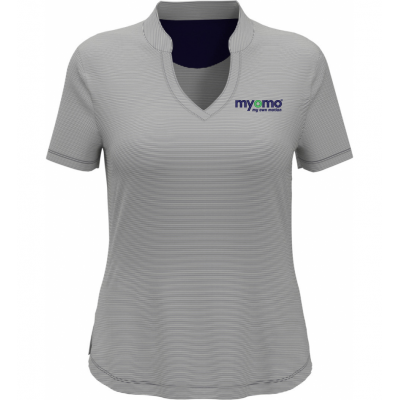 Women's Callaway Golf Fine Line Stripe Jersey Polo