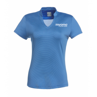 Women's Callaway Golf Fine Line Stripe Jersey Polo