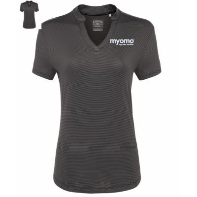 Women's Callaway Golf Fine Line Stripe Jersey Polo
