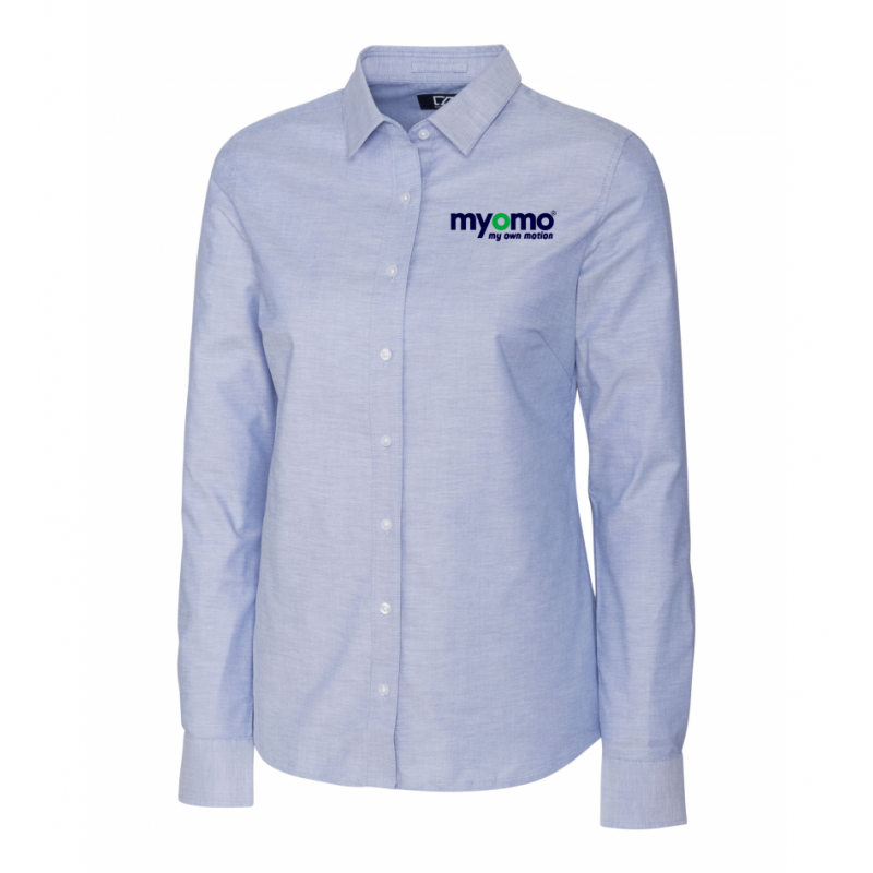 Cutter & Buck Lt Blue Women's Stretch Oxford