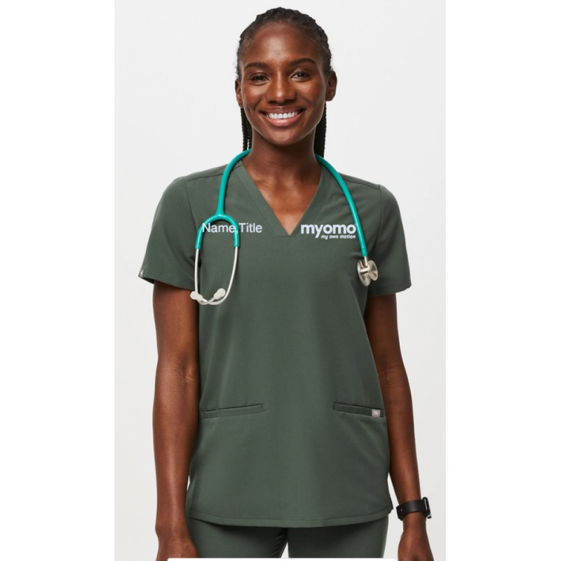 FIGS WOMEN'S CASMA TOP MOSS