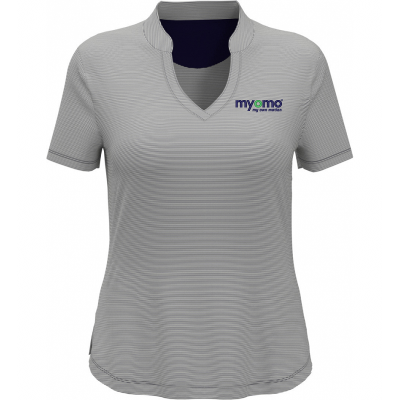 Women's Callaway Golf Fine Line Stripe Jersey Polo